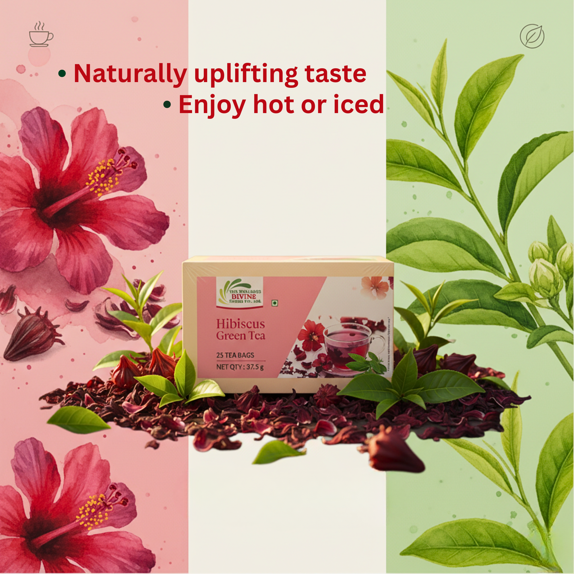 Hibiscus Green Tea – Refreshing Herbal Fusion