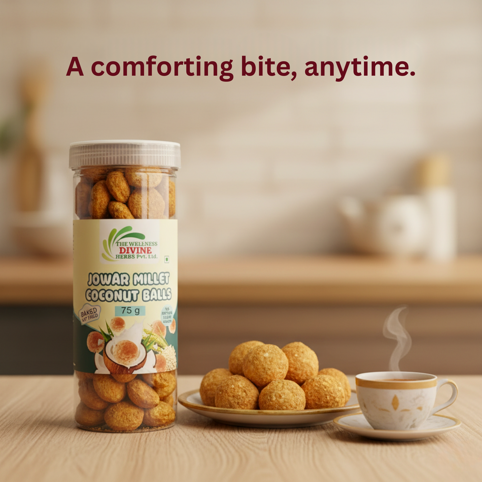 Jowar Millet Coconut Balls – Nutty & Wholesome Bite